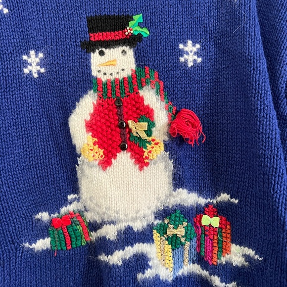 Snowman ugly Christmas sweater - Picture 2 of 8